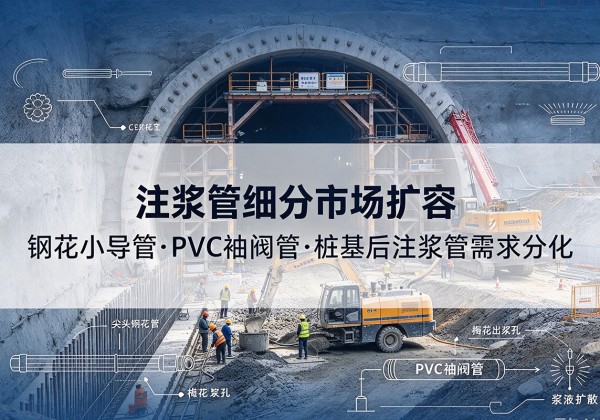 唐河注浆管细分市场扩容，隧道钢花小导管、PVC 袖阀管、桩基后注浆管需求分化
